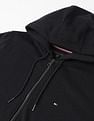 Tommy Hilfiger Flag Logo Zip Through Hooded Sweatshirt