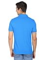 AD by Arvind Modern Solid Pique Polo Shirt