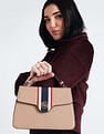 U.S. Polo Assn. Women Signature Stripe Structured Sling Bag