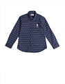 U.S. Polo Assn. Kids Boys Vertical Striped Oxford Shirt