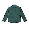 U.S. Polo Assn. Kids Boys Spread Collar Brand Print Shirt