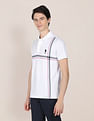 U.S. Polo Assn. Offset Stripe Cotton Polo Shirt