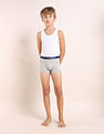 USPA Innerwear Boys Mid Rise Cotton Spandex Trunks - Pack Of 5
