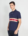 Arrow Sports Horizontal Stripe Cotton Polo Shirt