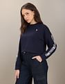 U.S. Polo Assn. Women Crew Neck Brand Tape Sweatshirt