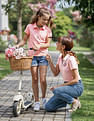 U.S. Polo Assn. Kids Girls Brand Printed Relaxed Fit Polo Shirt
