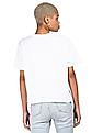 Calvin Klein Women White Crew Neck Logo T-Shirt