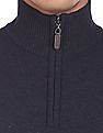 U.S. Polo Assn. Denim Co. High Neck Contrast Panel Sweater