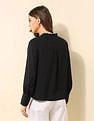 U.S. Polo Assn. Women Embroidered Yoke Top