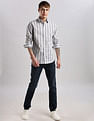 Calvin Klein Jeans Vertical Stripes Slim Fit Plain Woven Shirt