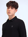 Flying Machine Solid Relaxed Fit Polo Shirt