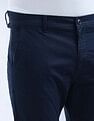 Flying Machine Mid Rise Slash Slim Tapered Fit Trouser