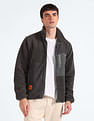 Flying Machine Colour Block Sherpa Jacket