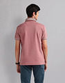 AD by Arvind Heathered Slim Fit Polo Shirt