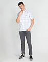 Arrow Sports Graph Check Manhattan Slim Fit Shirt