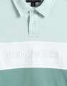 Tommy Hilfiger Boys Green Colour Blocked Polo Shirt