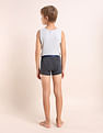 USPA Innerwear Boys Mid Rise Cotton Spandex Trunks - Pack Of 3