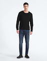 Flying Machine Stone Wash Slash Slim Tapered Fit Jeans
