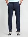 Arrow Sport Self-Design Slim Fit Trousers