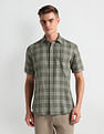 Arrow Sports Short Sleeve Tartan Check Shirt