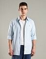 Tommy Hilfiger Striped Regular Fit Cotton Shirt