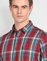 U.S. Polo Assn. Denim Co. Tartan Check Twill Slim Shirt