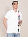 U.S. Polo Assn. Men White Graphic Print Polo Shirt