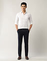 Arrow Newyork Mid Rise Textured Trousers