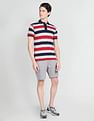 Arrow Sports Horizontal Striped Polo Shirt