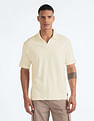 Flying Machine Open Placket Relaxed Polo Shirt