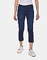 U.S. Polo Assn. Women Mid Rise Dark Wash Capri Jeans