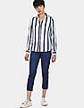 U.S. Polo Assn. Women Mid Rise Dark Wash Capri Jeans