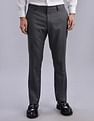 Tommy Hilfiger Regular-Fit Self-Design Mid Rise Trouser