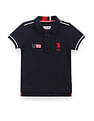 U.S. Polo Assn. Kids Boys Contrast Piping Polo Shirt