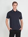 Arrow Horizontal Stripe Cotton Polo Shirt