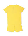 U.S. Polo Assn. Kids Boys Yellow Printed Sets