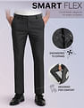 Arrow Newyork Solid Dobby Autoflex Trousers