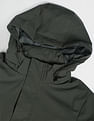 Arrow Sports Solid Hooded Jacket