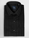 Arrow Manhattan Slim Fit Vertical Striped Shirt
