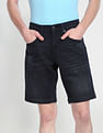 U.S. Polo Assn. Denim Co. Mid Rise Dark Wash Denim Shorts