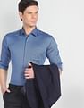 Arrow Patterned Dobby Slim Shirt