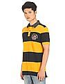 U.S. Polo Assn. Denim Co. Chambray Collar Striped Polo Shirt
