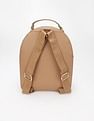 Tommy Hilfiger Colorblock Beige Cotton Backpack