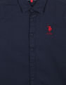 U.S. Polo Assn. Kids Boys Pure Cotton Solid Shirt