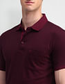 Arrow Textured Cotton Polo Shirt