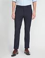 Arrow Newyork Super Slim Checked Formal Trousers