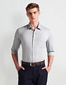 Arrow Horizontal Stripe Herringbone Shirt