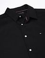 Tommy Hilfiger Solid Slim-Fit Satin Woven Shirt