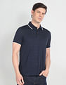 Arrow Cotton Windowpane Check Polo Shirt