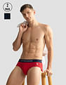 USPA Innerwear Elasticized Waist OEB11 Briefs - Pack Of 2